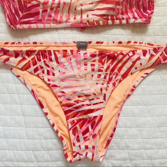 Aerie High-Neck Halter Bikini Set💗🧡💗 - Picture 3 of 6